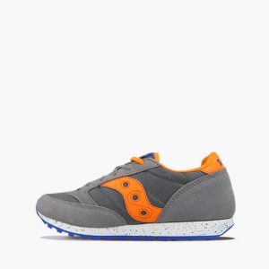 SAUCONY – SCARPE BAMBINO JAZZ ORIGINAL GRIGIO/ARANCIO/BLU