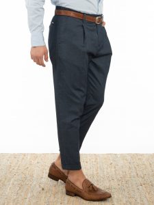 OVER-D- Pantaloni Chino Blu