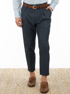 OVER-D- Pantaloni Chino Blu
