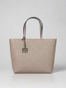 ARMANI EXCHANGE – Borsa Donna Shopper con Logo All-Over Impresso