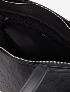 ARMANI EXCHANGE – Borsa Donna Shopper con Logo All-Over Impresso