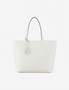 ARMANI EXCHANGE – Borsa Donna Shopper con Logo All-Over Impresso
