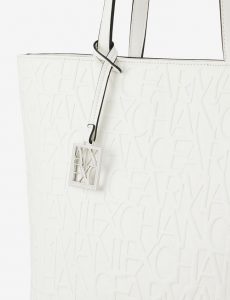 ARMANI EXCHANGE – Borsa Donna Shopper con Logo All-Over Impresso