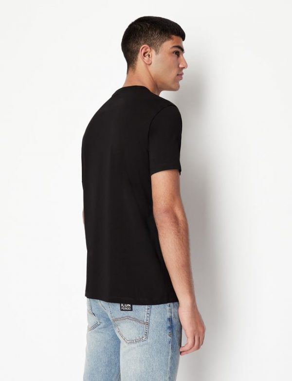 ARMANI EXCHANGE – T-shirt regular fit in cotone con logo cucito