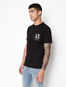 ARMANI EXCHANGE – T-shirt regular fit in cotone con logo cucito