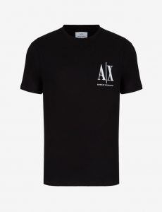 ARMANI EXCHANGE – T-shirt regular fit in cotone con logo cucito