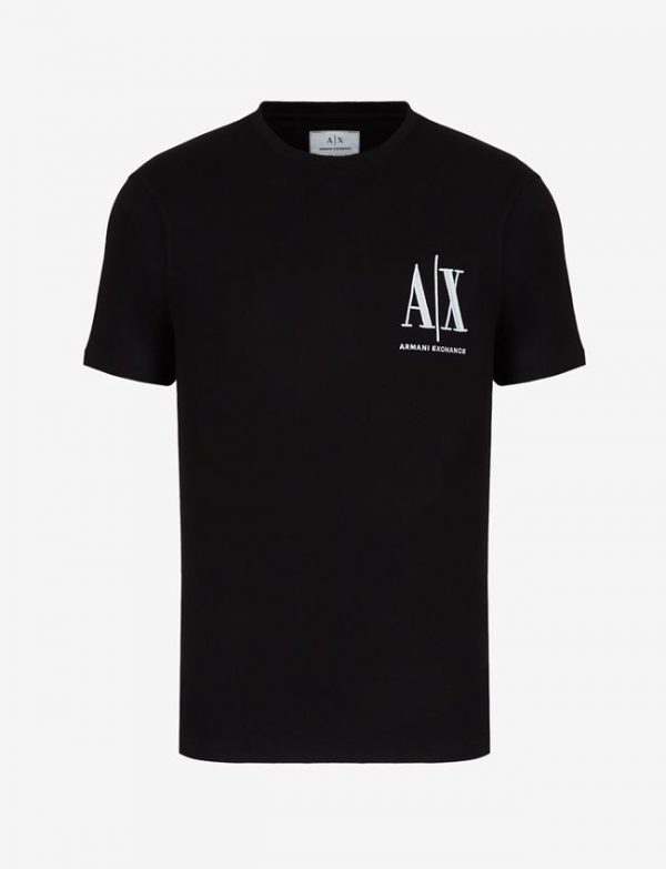 ARMANI EXCHANGE – T-shirt regular fit in cotone con logo cucito