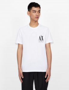 ARMANI EXCHANGE – T-shirt regular fit in cotone con logo cucito