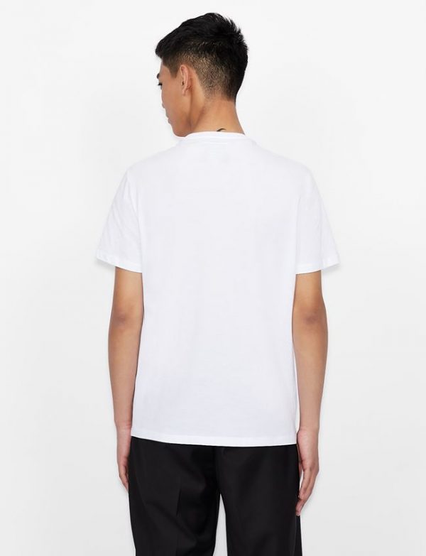ARMANI EXCHANGE – T-shirt regular fit in cotone con logo cucito