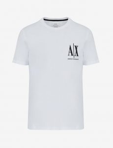 ARMANI EXCHANGE – T-shirt regular fit in cotone con logo cucito