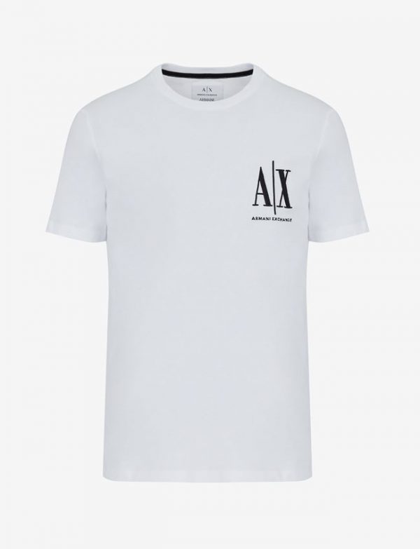 ARMANI EXCHANGE – T-shirt regular fit in cotone con logo cucito