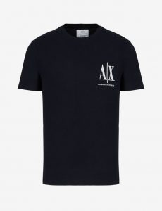ARMANI EXCHANGE – T-shirt regular fit in cotone con logo cucito