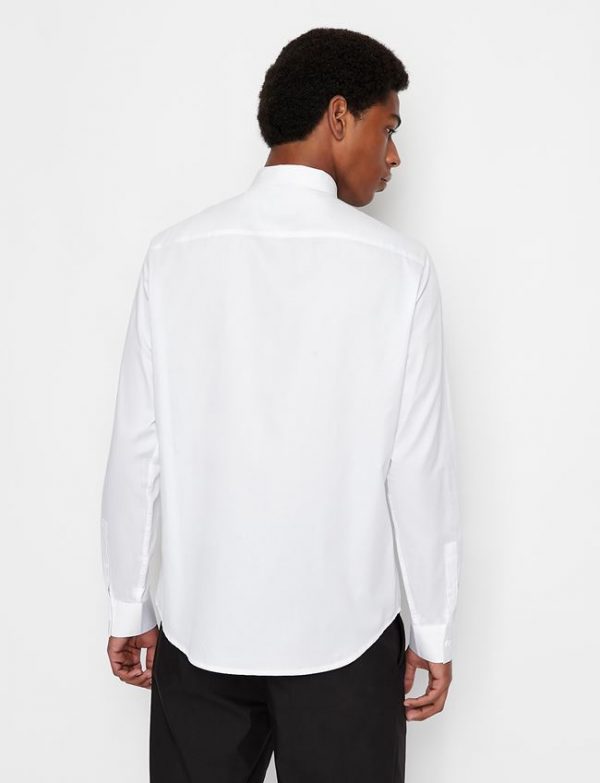 ARMANI EXCHANGE-Camicia a Tinta Unita BIANCA