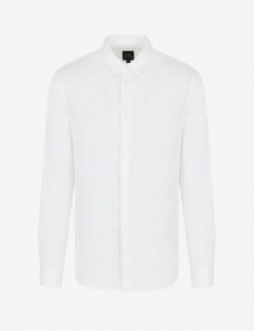 ARMANI EXCHANGE-Camicia a Tinta Unita BIANCA