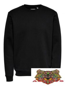 ONLY&SONS – FELPA GIROCOLLO Nera