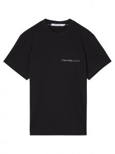 CALVIN KLEIN – T-Shirt con Logo Taglio Squadrato