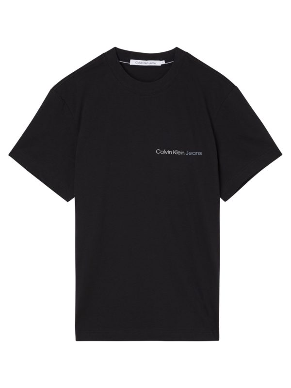 CALVIN KLEIN – T-Shirt con Logo Taglio Squadrato