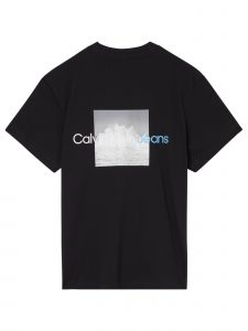 CALVIN KLEIN – T-Shirt con Logo Taglio Squadrato