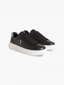 CALVIN KLEIN – Scarpe Donna in Pelle Bianco – Nero