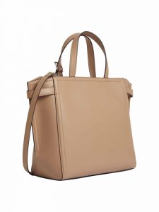 CALVIN KLEIN – Borsa Donna Tote in Pelle Sintetica Marroncino