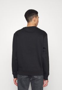 CALVIN KLEIN – Felpa GIROCOLLO CON LOGO STAMPATO VERTICALE DAVANTI