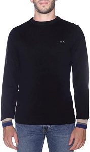 SUN68 – Maglia Uomo Round Cuffs Stripes