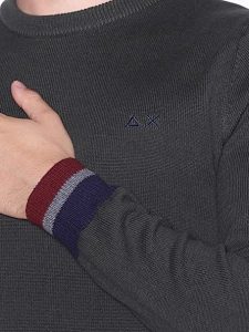 SUN68 – Maglia Uomo Round Cuffs Stripes