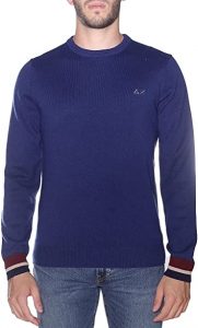 SUN68 – Maglia Uomo Round Cuffs Stripes