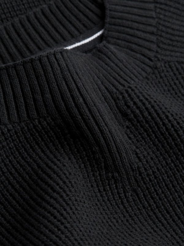 CALVIN KLEIN – Maglione Con Stemma In Cotone Pettinato