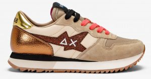 SUN68 – SCARPE Donna STARGIRL NYLON GLITTER BEIGE