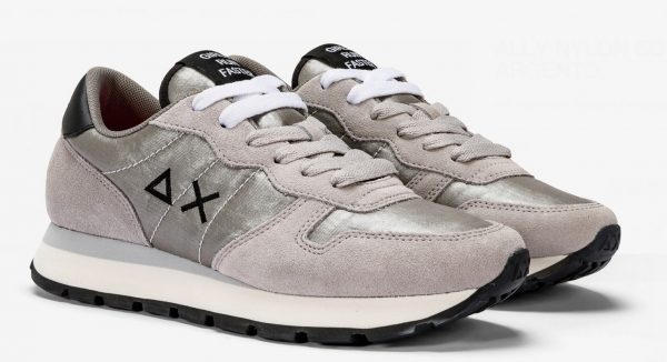 SUN68 – SCARPE DONNA ALLY NYLON SOLID Argento