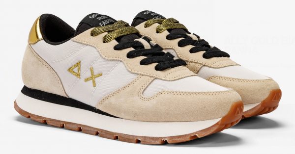 SUN68 – SCARPE Donna ALLY GOLD BIANCO PANNA