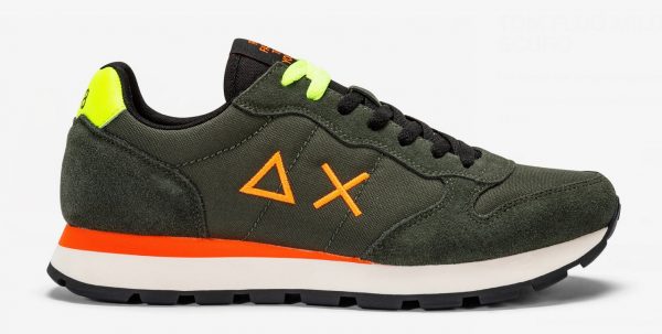 SUN68 – Scarpe UOMO TOM FLUO MILITARE SCURO