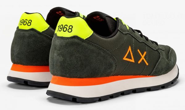 SUN68 – Scarpe UOMO TOM FLUO MILITARE SCURO