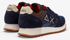 SUN68 – Scarpe UOMO JAKI BICOLOR MARRONE/NAVY BLU