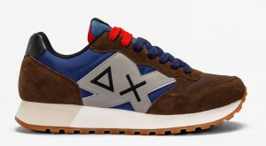 SUN68 – Scarpe UOMO JAKI BICOLOR NAVY BLU/MARRONE