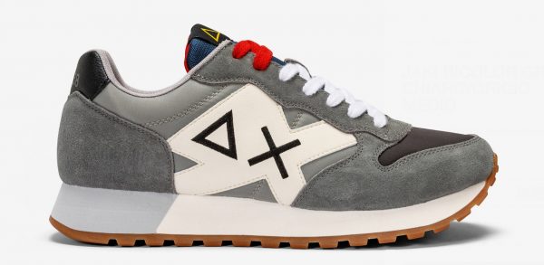 SUN68 – Scarpe UOMO JAKI BICOLOR GRIGIO CHIARO/GRIGIO MEDIO