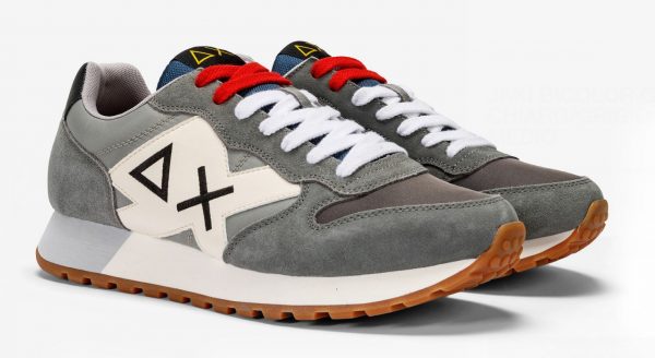 SUN68 – Scarpe UOMO JAKI BICOLOR GRIGIO CHIARO/GRIGIO MEDIO