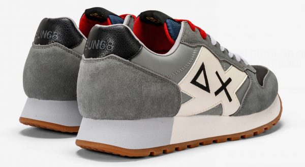 SUN68 – Scarpe UOMO JAKI BICOLOR GRIGIO CHIARO/GRIGIO MEDIO