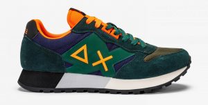 SUN68 – Scarpe UOMO JAKI FLUO VERDE SCURO / NAVY BLU