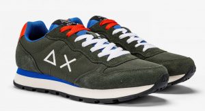 SUN68 – Scarpe UOMO TOM SOLID NYLON MILITARE SCURO