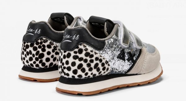 SUN68 – Scarpe Girl’s Kelly Animal (Baby) Argento