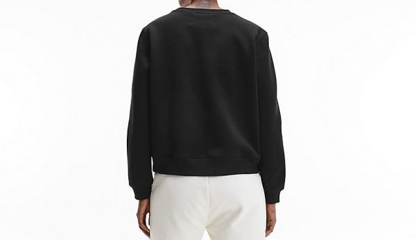 CALVIN KLEIN – Felpa Con Monogramma In Cotone Biologico