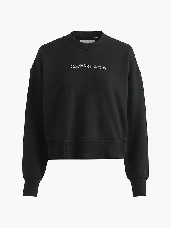 CALVIN KLEIN – Felpa Con Logo Dal Taglio Relaxed