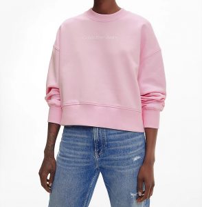 CALVIN KLEIN – Felpa Con Logo Dal Taglio Relaxed