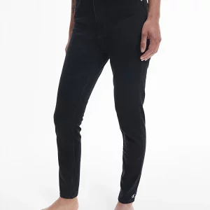CALVIN KLEIN – JEANS NERO High Rise Super Skinny Ankle Jeans