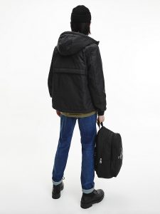 CALVIN KLEIN – Giacca Con Cappuccio In Nylon Riciclato