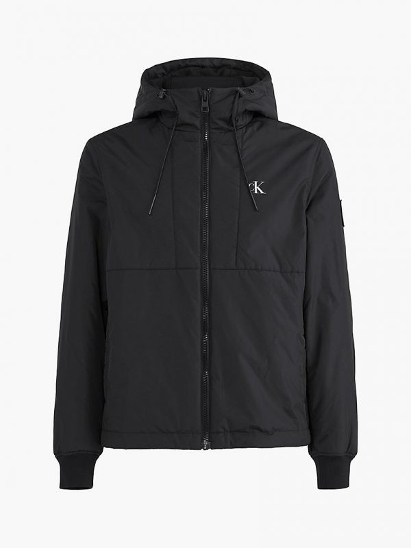 CALVIN KLEIN – Giacca Con Cappuccio In Nylon Riciclato