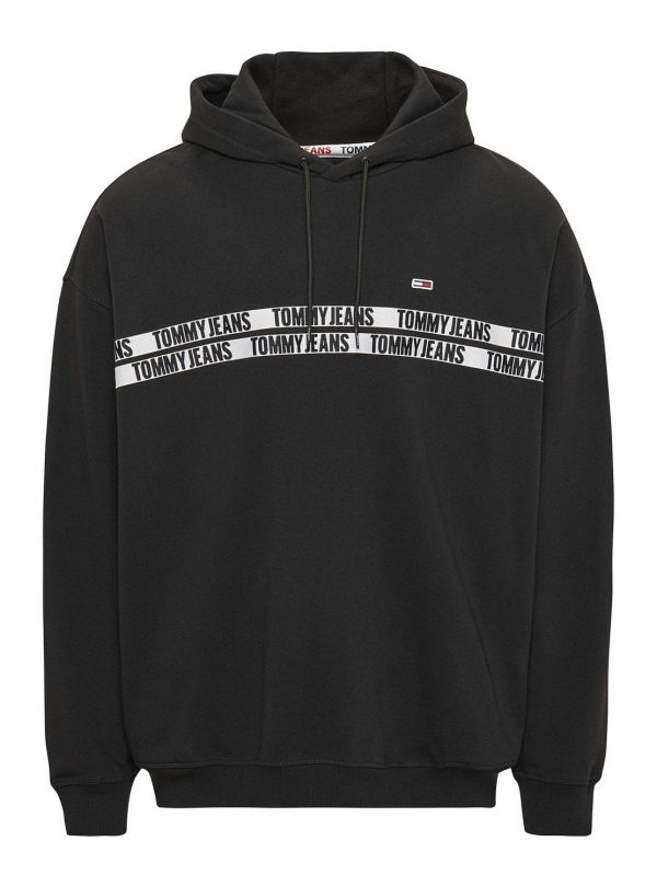 TOMMY HILFIGER – Felpa Tommy Hilfiger Tjm Tape Hoodie da uomo CON CAPPUCCIO
