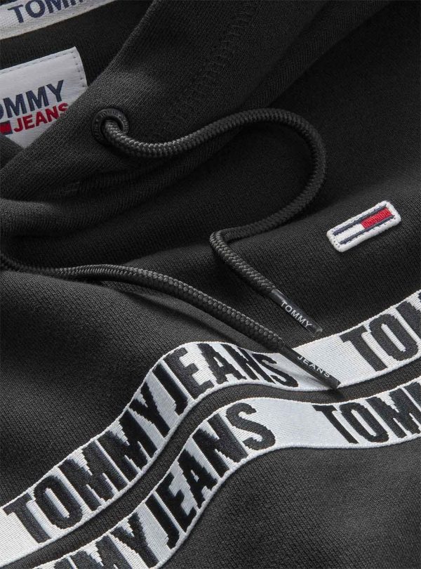 TOMMY HILFIGER – Felpa Tommy Hilfiger Tjm Tape Hoodie da uomo CON CAPPUCCIO